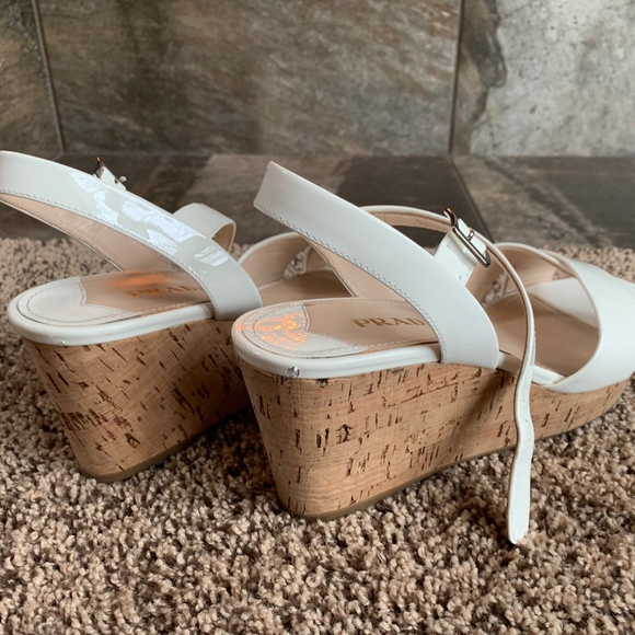 Prada Calzature Donna Wedge shoes sz 39.5 - Picture 4 of 7